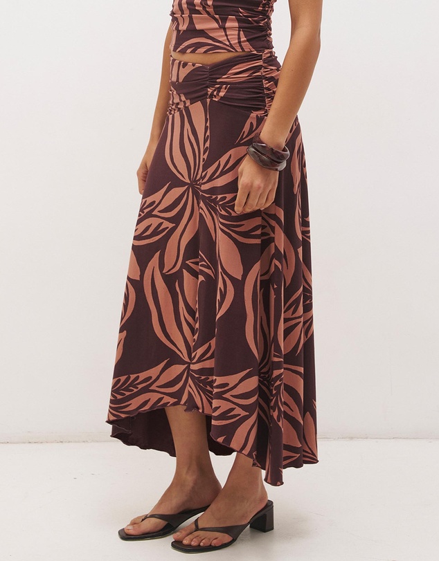 MON RENN - Farah Draped Skirt