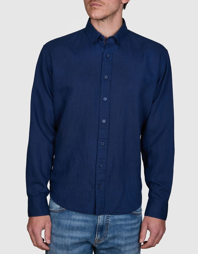 Abelard - Two-Tone Linen Classic Fit Shirt