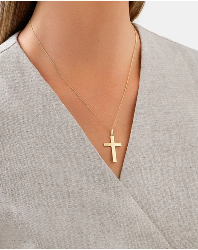 Michael Hill - Large Cross Pendant in 10kt Yellow Gold