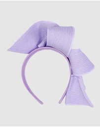 Max Alexander - Large Wavy Lilac Racing Fascinator