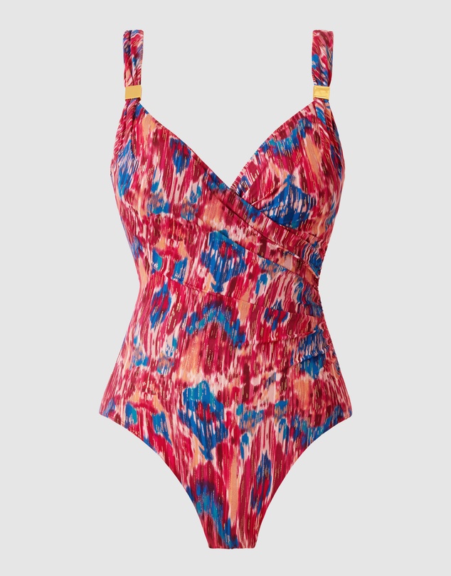 Miraclesuit Swimwear  - Ikat Dorado Siren Underwired Crossover Shaping Swimsuit