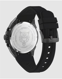Plein Sport - Plein Urban Pulse 47mm Black dial and Black silicone strap