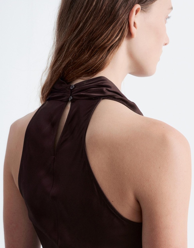 & Other Stories - Cowl-Neck Satin Midi Dress