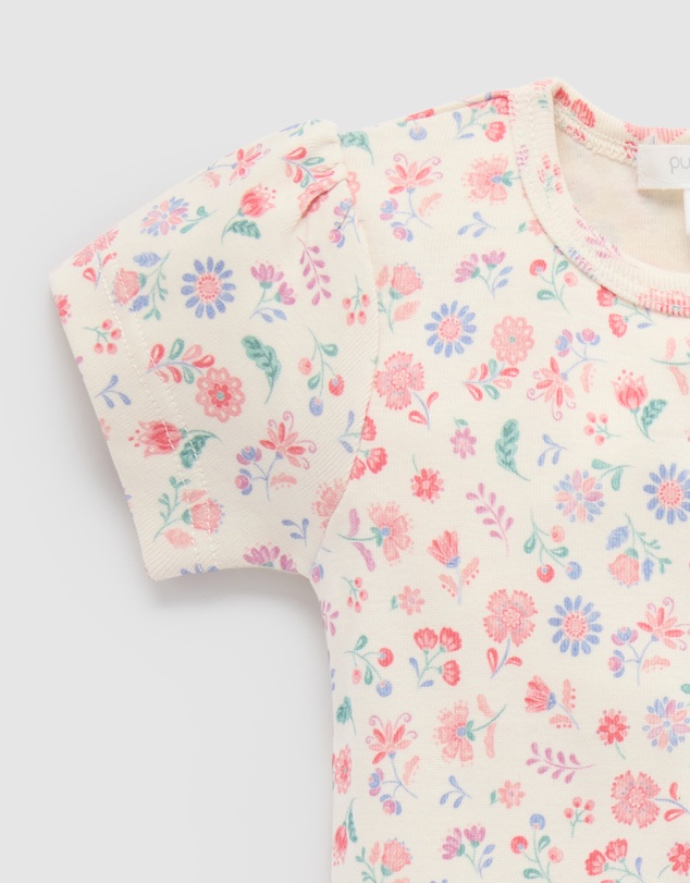 Purebaby - Embroidered Overall Set -Kids-Babies