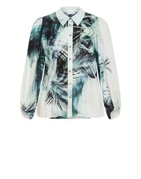 City Chic - Piper Palm Print Shirt
