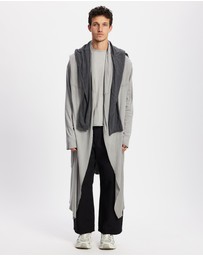 Surrounded By Ghosts - The Aikinite Hooded Rib Knit Cardigan