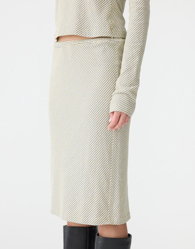 Bassike - Bias Stripe Skirt