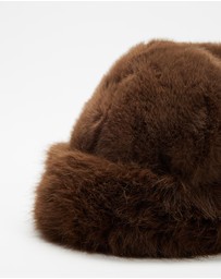 Mossée - Della Fluffy Fur Bucket Hat