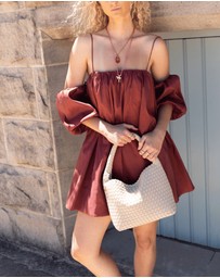 Chuchka - Woven Neoprene Willa Tote Beige