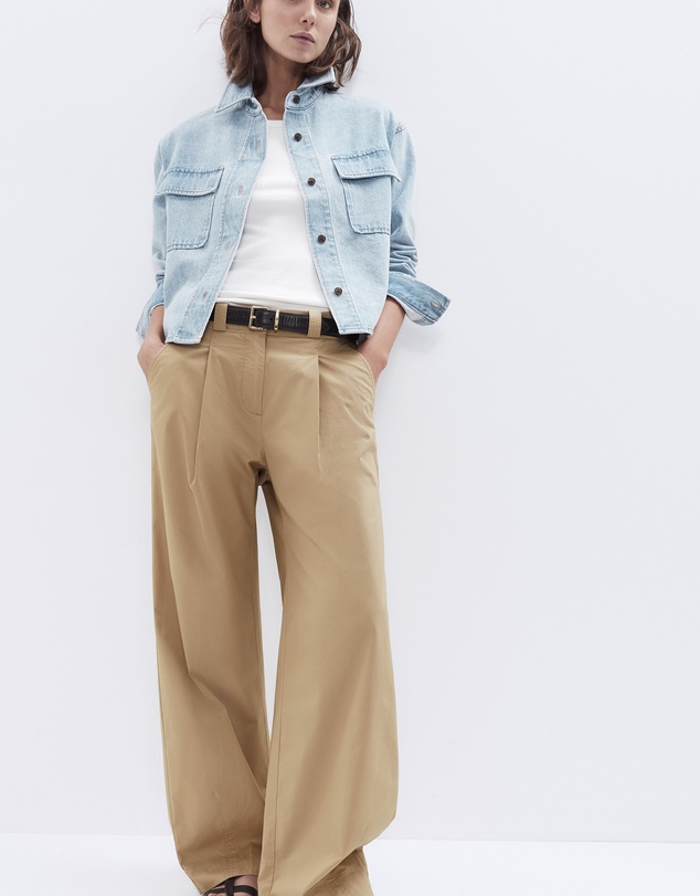 UNISON - Cotton Pleat Front Pant