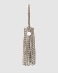 Olga Berg - Billie Crystal Fringe Bag