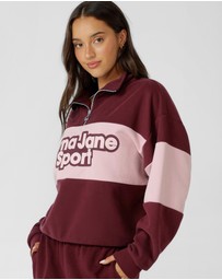 Lorna Jane - Sports Quarter-Zip Sweat