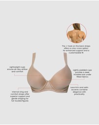 Parfait - Bliss Convertible-to-Racerback Seamless Spacer T-Shirt Bra