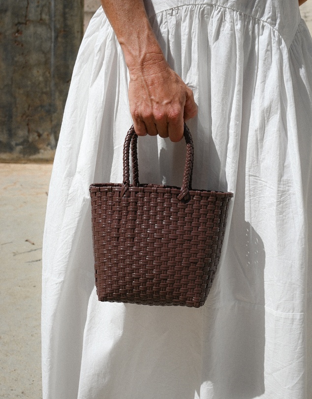 Mimmi Terra - Woven Micro Tote Cioccolato
