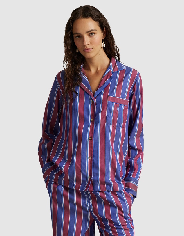 Polo Ralph Lauren - Madison Cricket Stripe Long Sleeve Pyjama Set