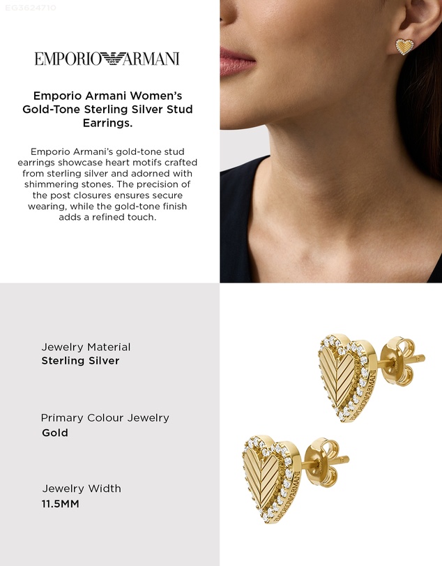 Emporio Armani - Gold Tone Earring