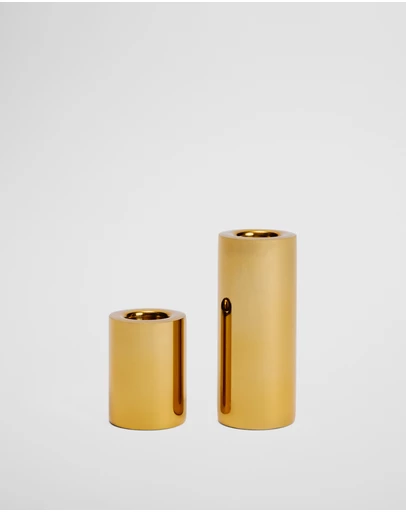 Country Road - Brass Candle Holder Set Of 2