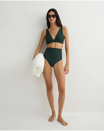 BONDI BORN - Faith Bikini Bottom - Forest (Sculpteur®)