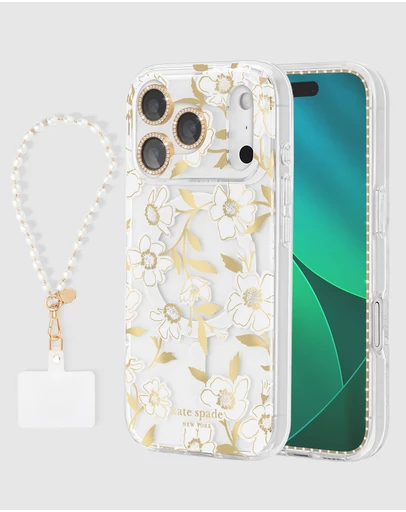 Kate Spade - Kate Spade Sunshine Floral MagSafe Charm Bundle for iPhone 17 Pro Max