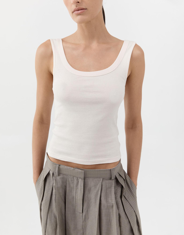 St. Agni - Organic Cotton Scooped Ballerina Top