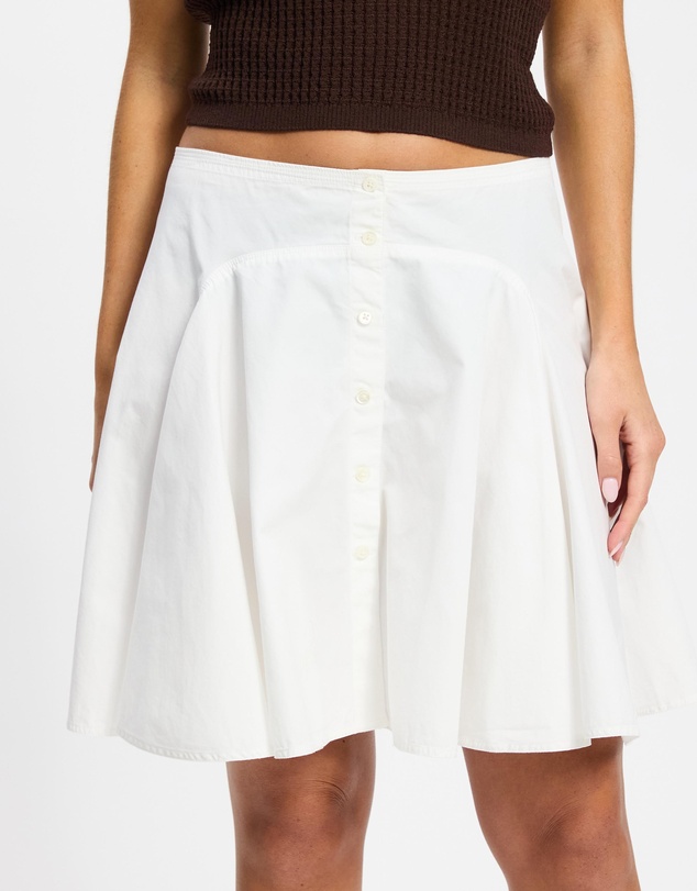 Polo Ralph Lauren - Button-Front Panelled Cotton Skirt