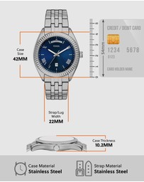 Fossil - Campbell Silver Analogue Watch