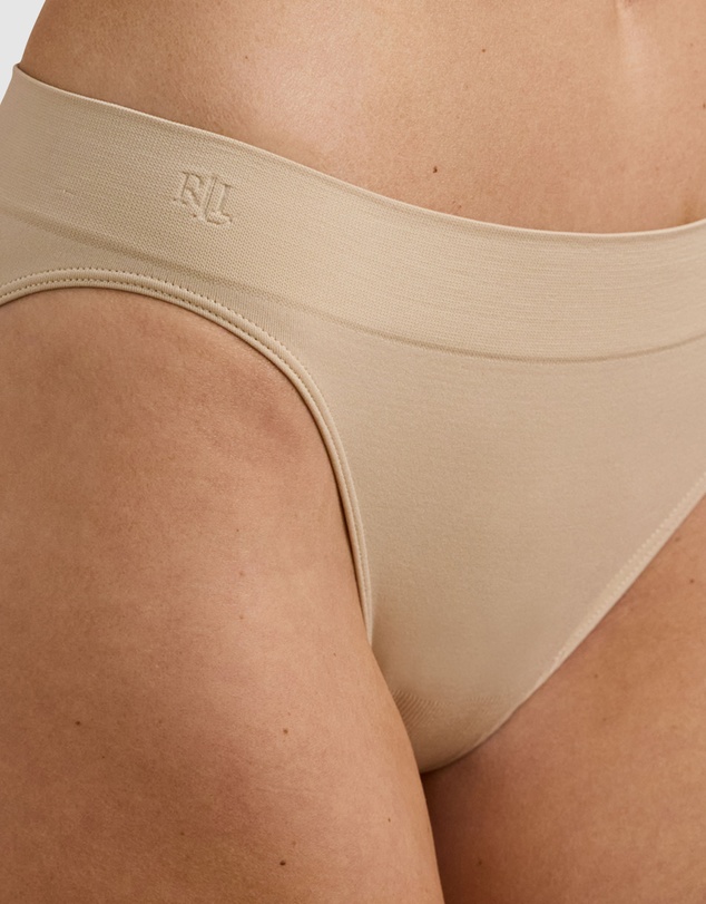 Lauren by Ralph Lauren - Lauren Seamless Recycled Jersey High Leg Bikini Brief