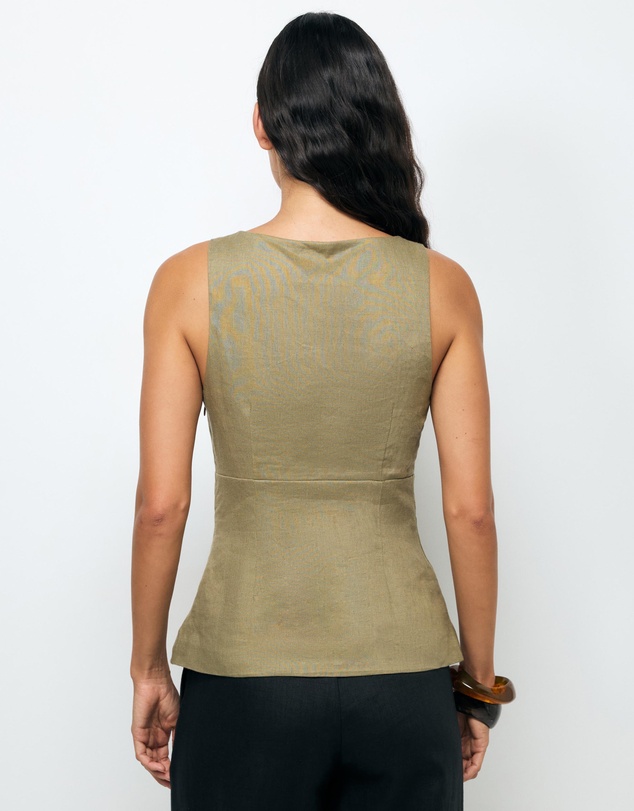 AERE - Arden Tie Front Top