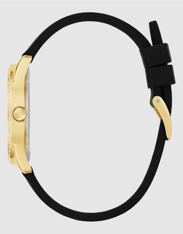 GUESS - Guess Roxy Ladies Black Gold Tone Analogue Watch