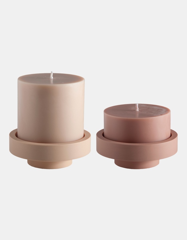 porter green - escc large pillar candle soy-blend unscented candles