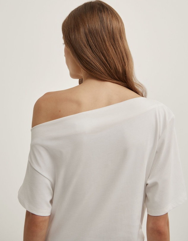Witchery - Ruched Asymmetric T-shirt