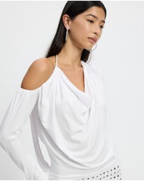 Jaded London - Draped Mini Dress With Stud Skirt