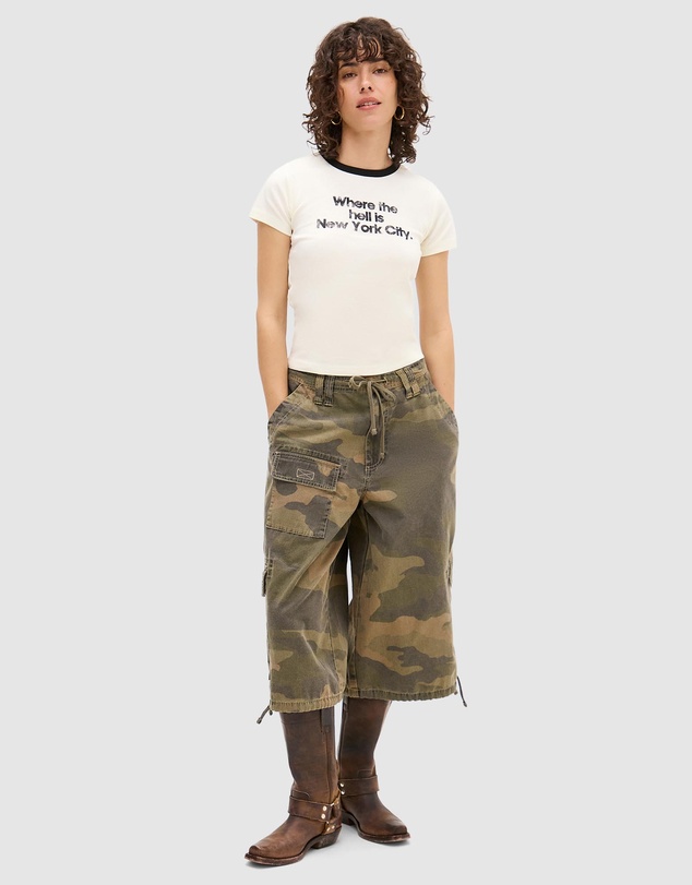 BDG By Urban Outfitters - Where is NYC Ringer Baby Tee