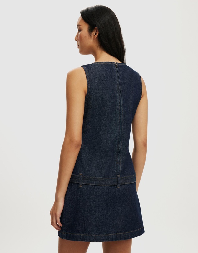 Cotton On - Luisa Belted Denim Mini Dress