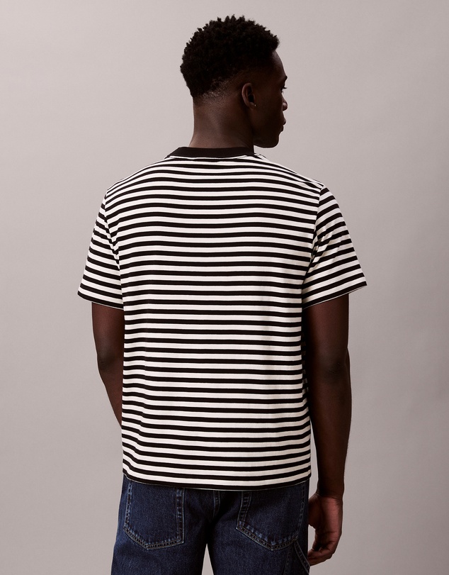 Calvin Klein Jeans - Monogram Logo Stripe Relaxed T-Shirt