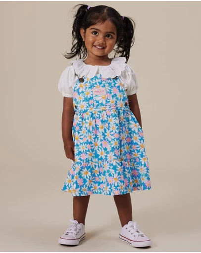 Goldie + Ace - Laura Puff Sleeve Collar Top - Babies-Kids