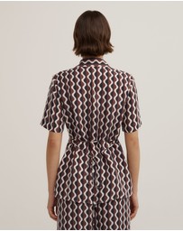 Witchery - Cupro Tie Waist Shirt