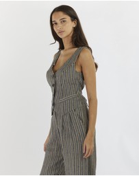 Amelius - Set Sail Linen Stripe Vest