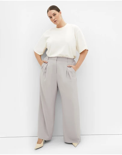 City Chic - Plus size Jordan Pant - neutral