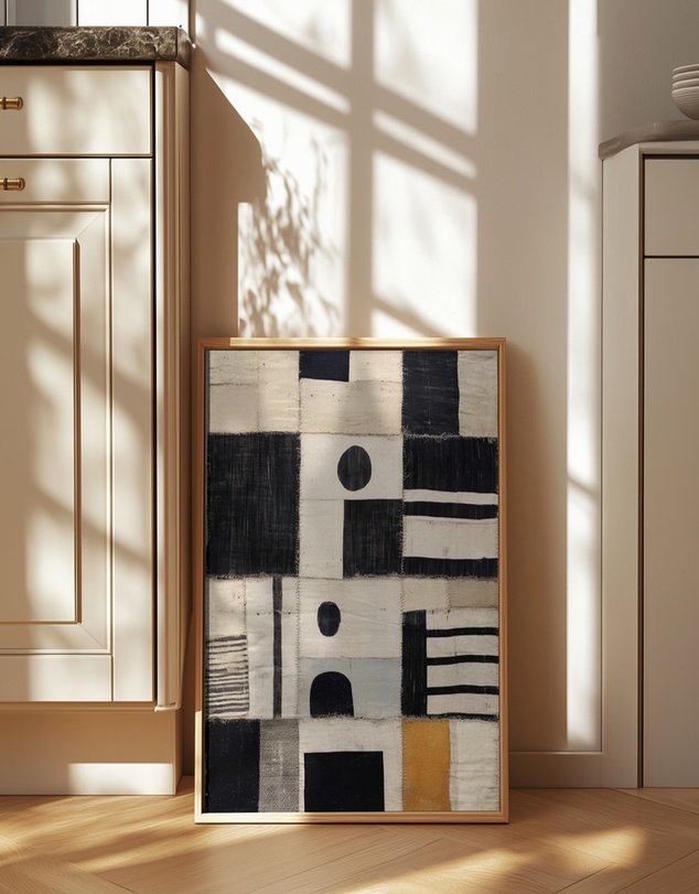 Olive et Oriel - Sewn Fabric by Treechild Art Print