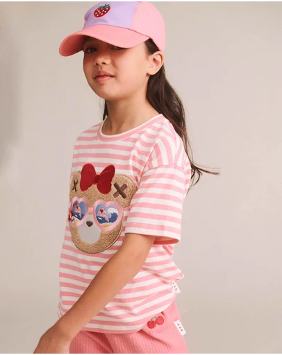 Huxbaby - Vacay Huxette Slouchy Tee - Babies-Kids