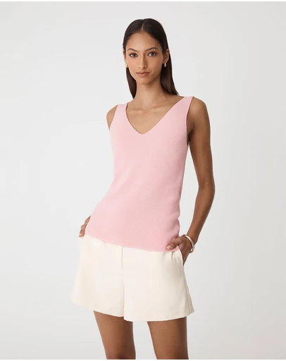 Forcast - Heidi V-Neck Knit Tank