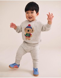 Huxbaby - 5 Pocket Grey Trackpants - Babies