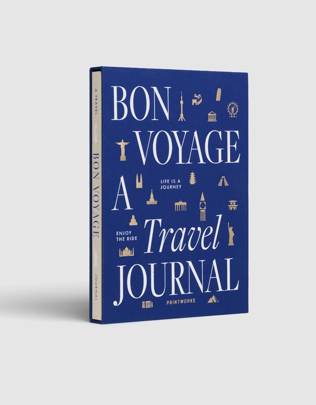 Printworks - Printworks Bon Voyage Travel Journal-Blue Beige