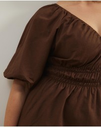 Atmos&Here Curvy - Darla Linen Blend Midi Dress
