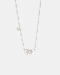 By Charlotte - Silver Live in Light Lotus Necklace