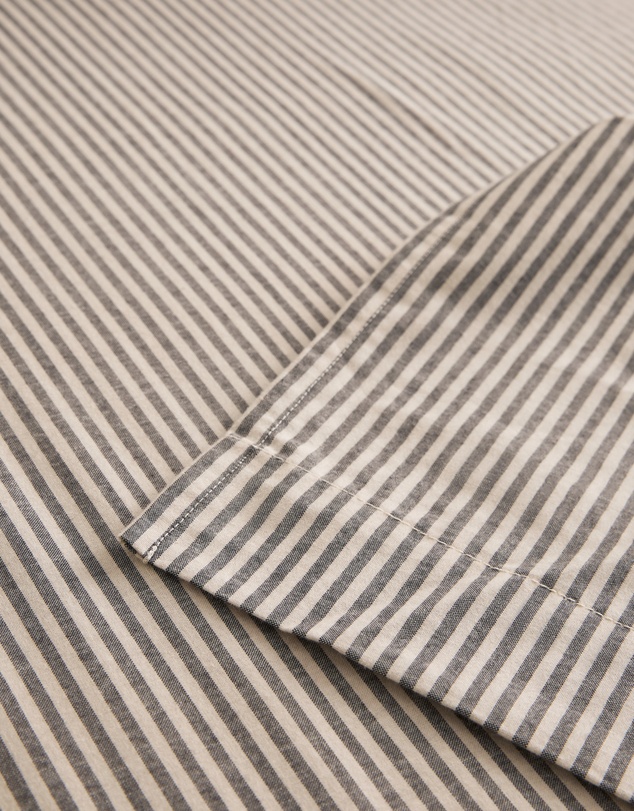 Country Road - Brae Australian Cotton Stripe Queen Flat Sheet