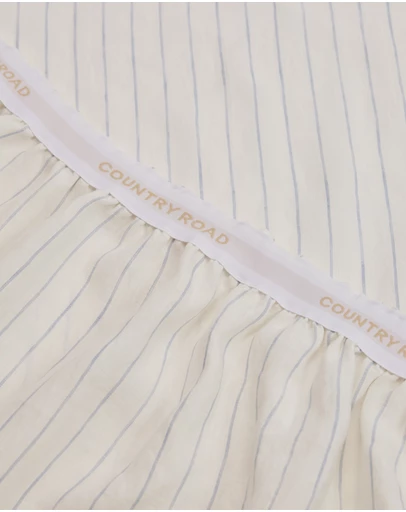 Country Road - Skye Linen Queen Fitted Sheet