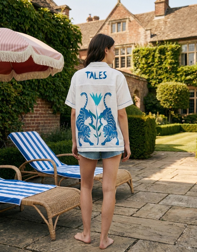 THE TALES - Crouching Tiger Cotton Shirt