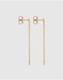 Najo - Summer Veil Yellow Gold Stud Earring